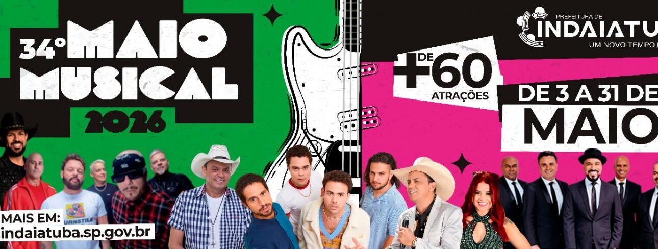 Maio Musical 2026: Programação completa do festival em Indaiatuba